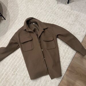 Ardene Brown Military-Style Field Jacket